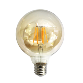 Bec LED Filament Amber E27/4W/480LM/2500K G95