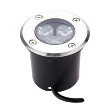 Spot LED RGB pardoseala 3W=15W, Ø80mm