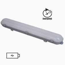 Corp led IP65 lumina rece cu kit de emergenta 2h 20W-220V 600mm